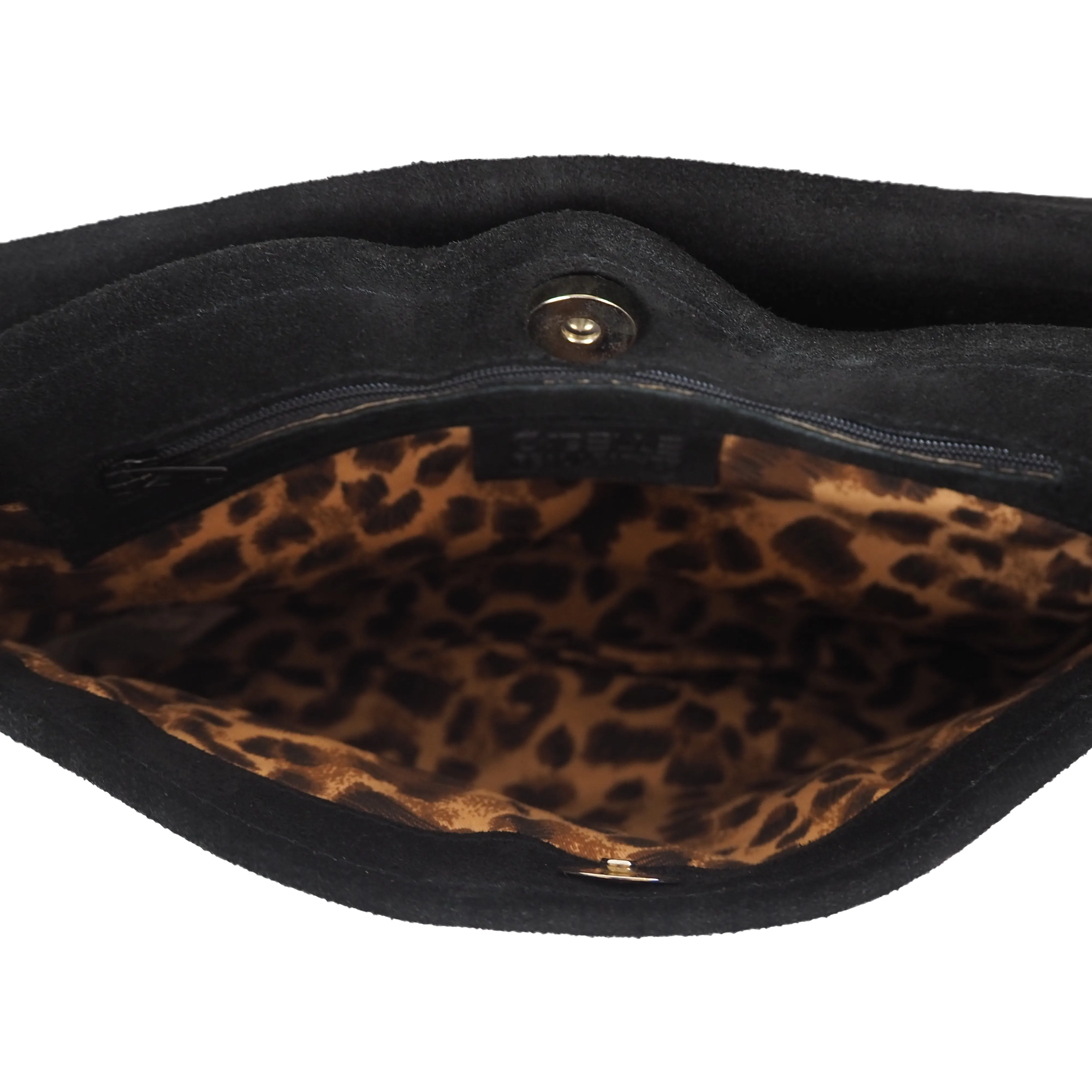 Cassandra Crossbody | Suede Black