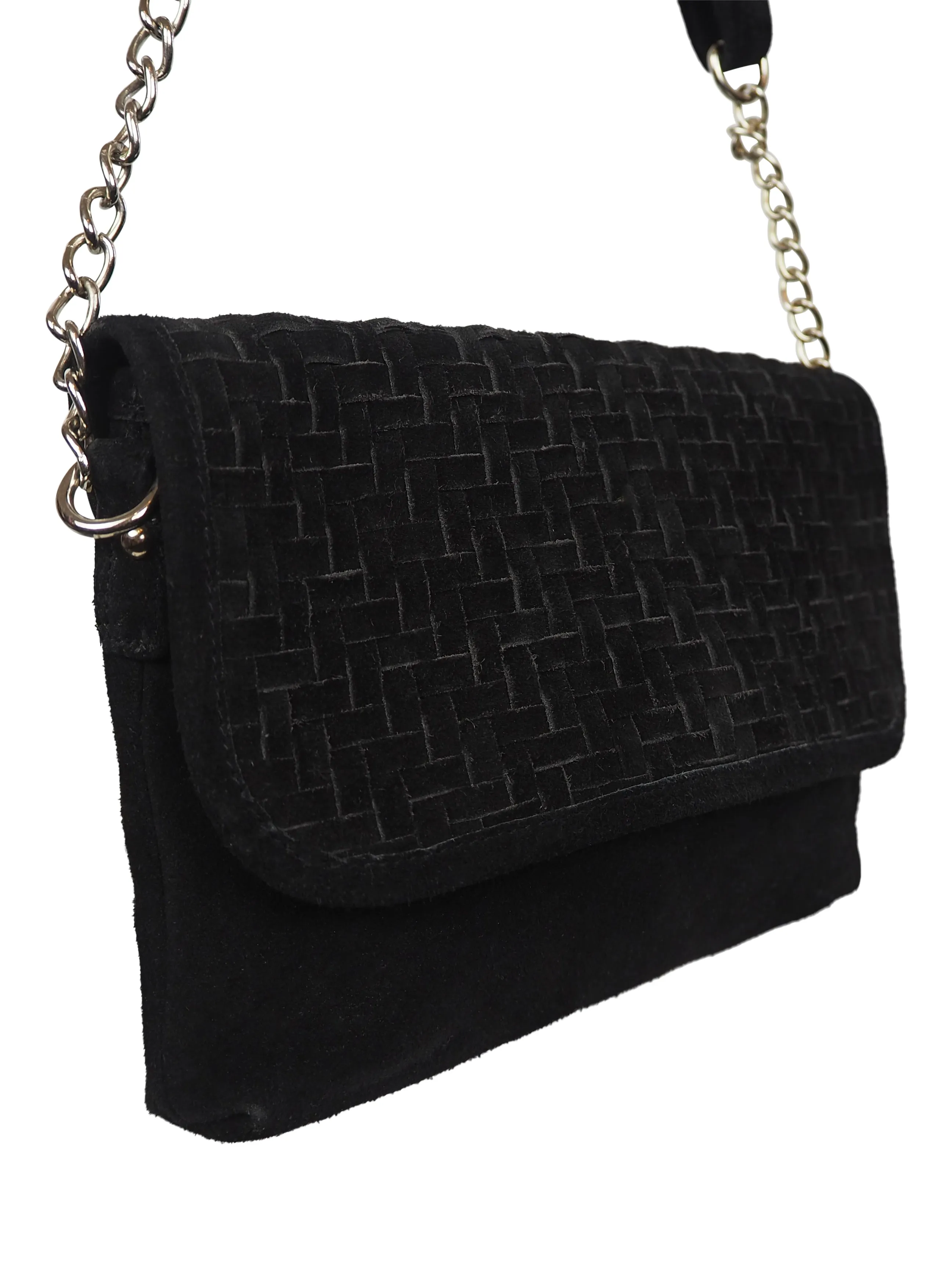 Cassandra Crossbody | Suede Black