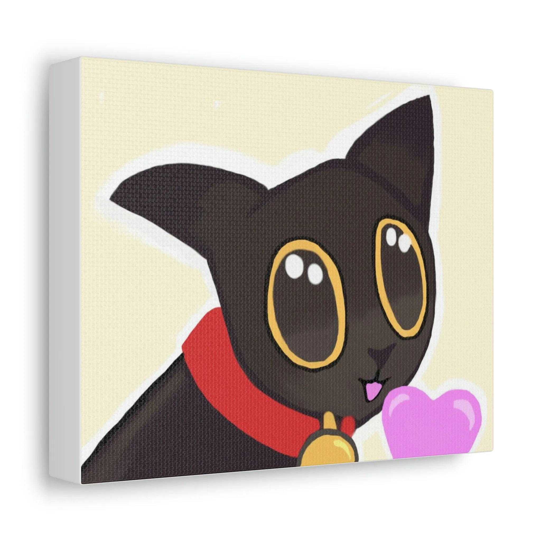 Cat Illustration Stretched Canvas