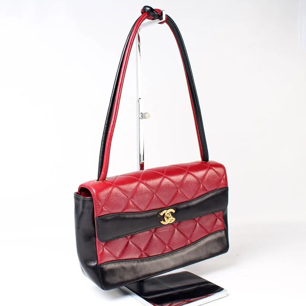 CC Bicolor Flap Bag