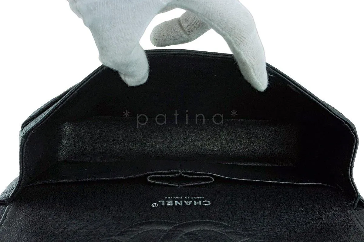 Chanel Black Caviar Classic Medium Double Flap Bag SHW