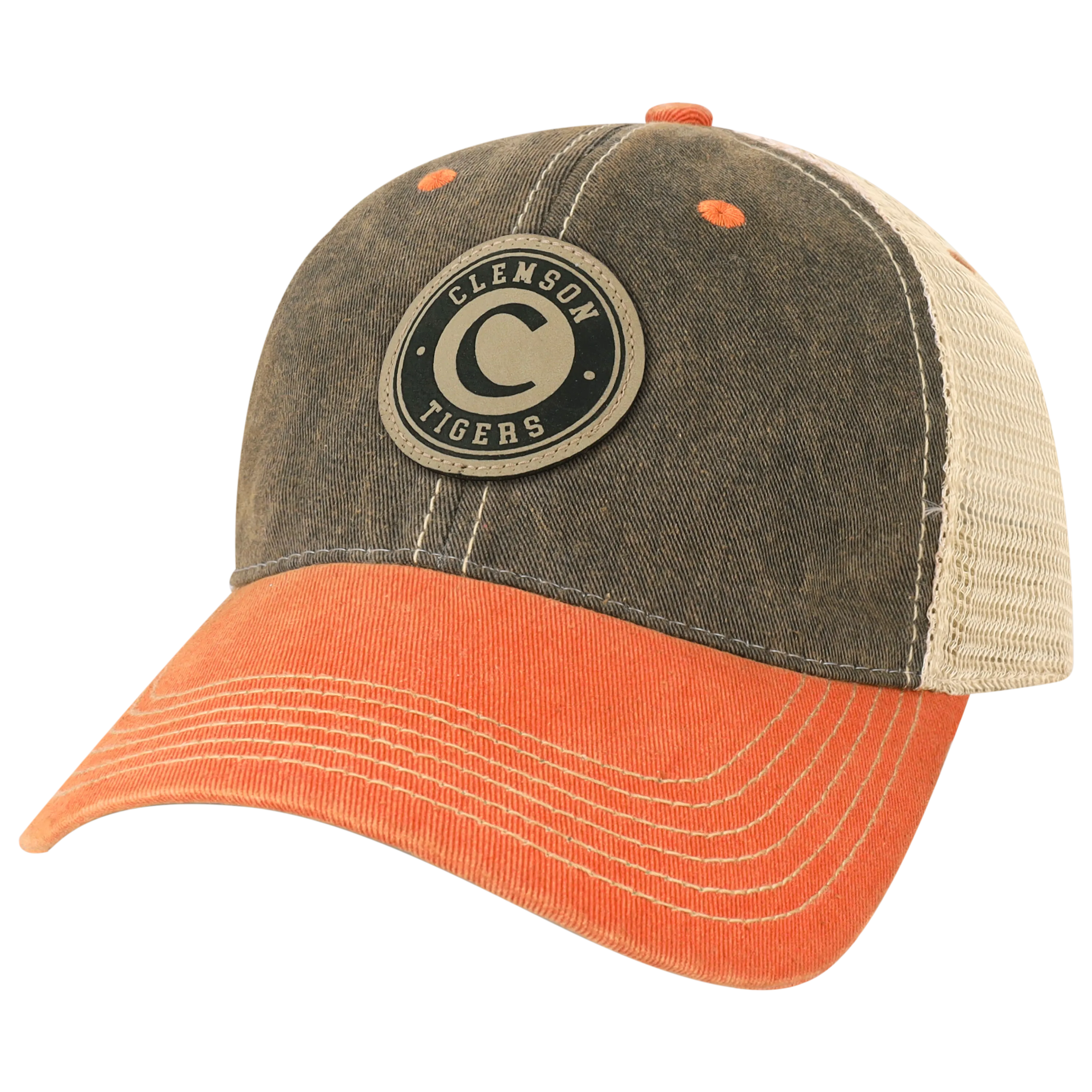 Clemson Black/Orange Old Favorite Trucker