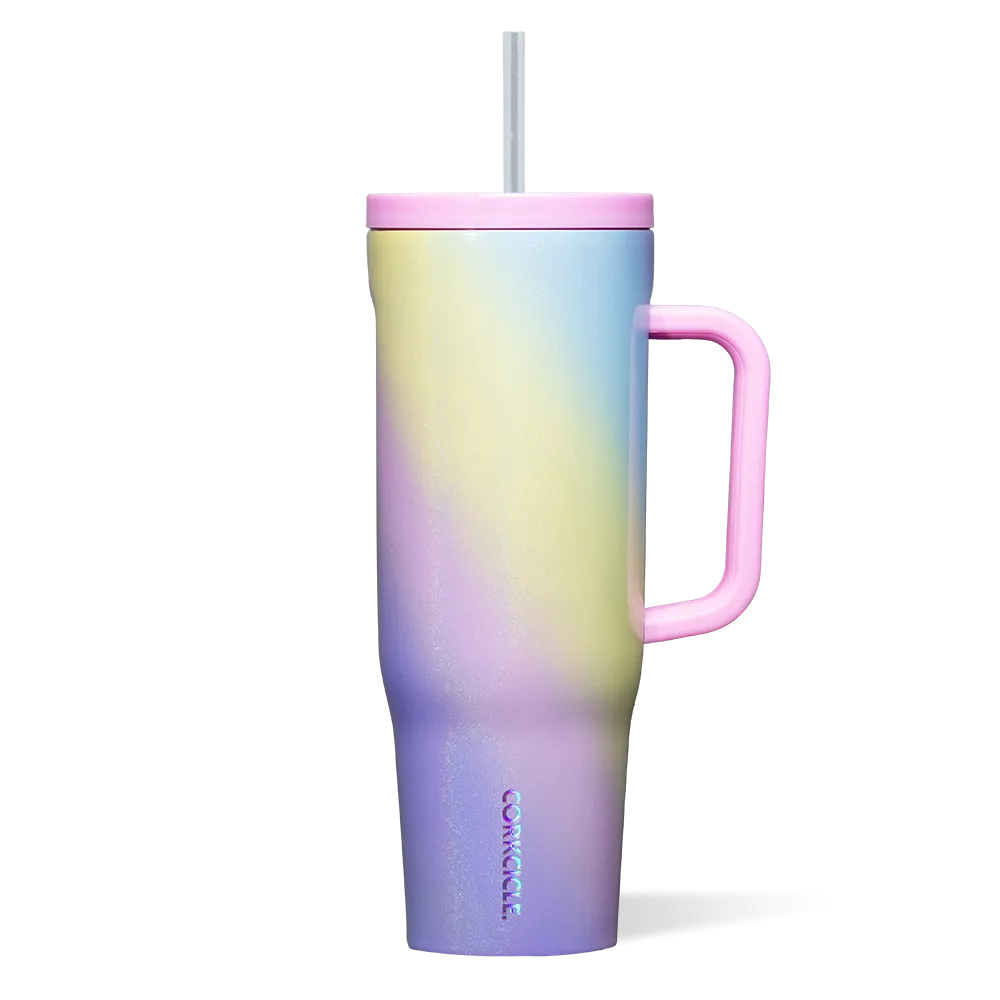 Corkcicle Cruiser Insulated Tumbler With Handle – Rainbow Unicorn – 40oz