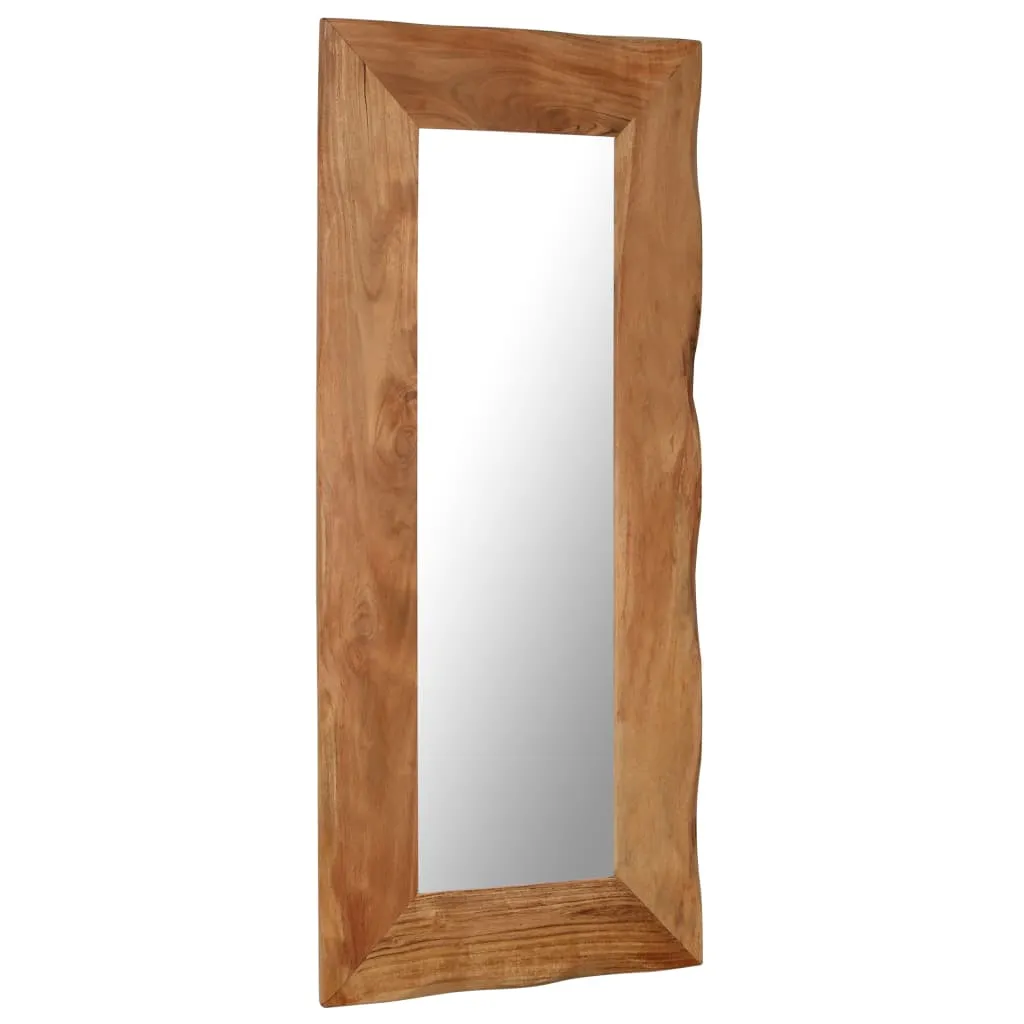Cosmetic Mirror 50x110 cm Solid Acacia Wood