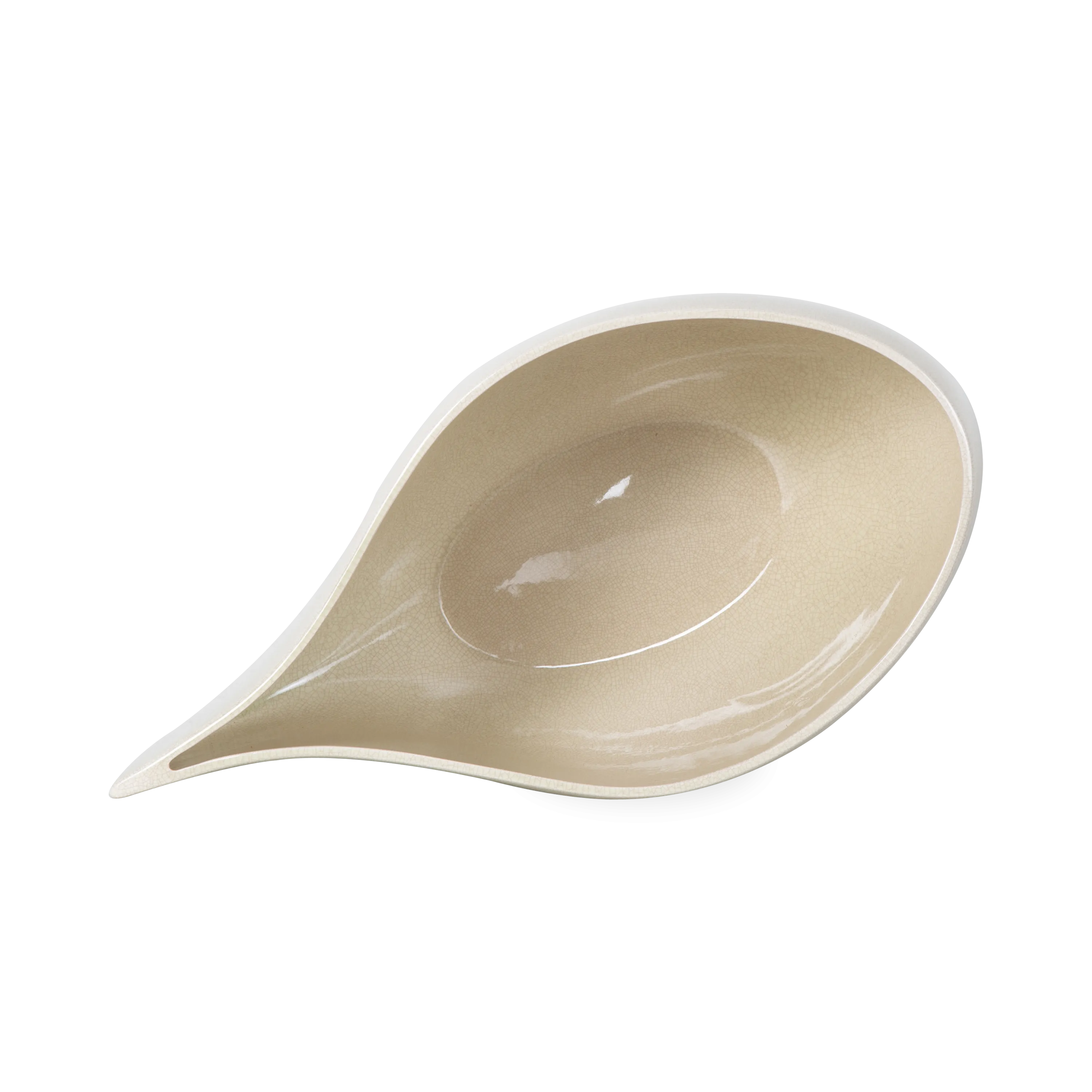 Crackle Teardrop Bowl