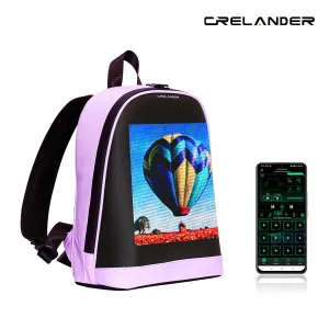 CRELANDER LED  Women's Backpacks girl child LED bag