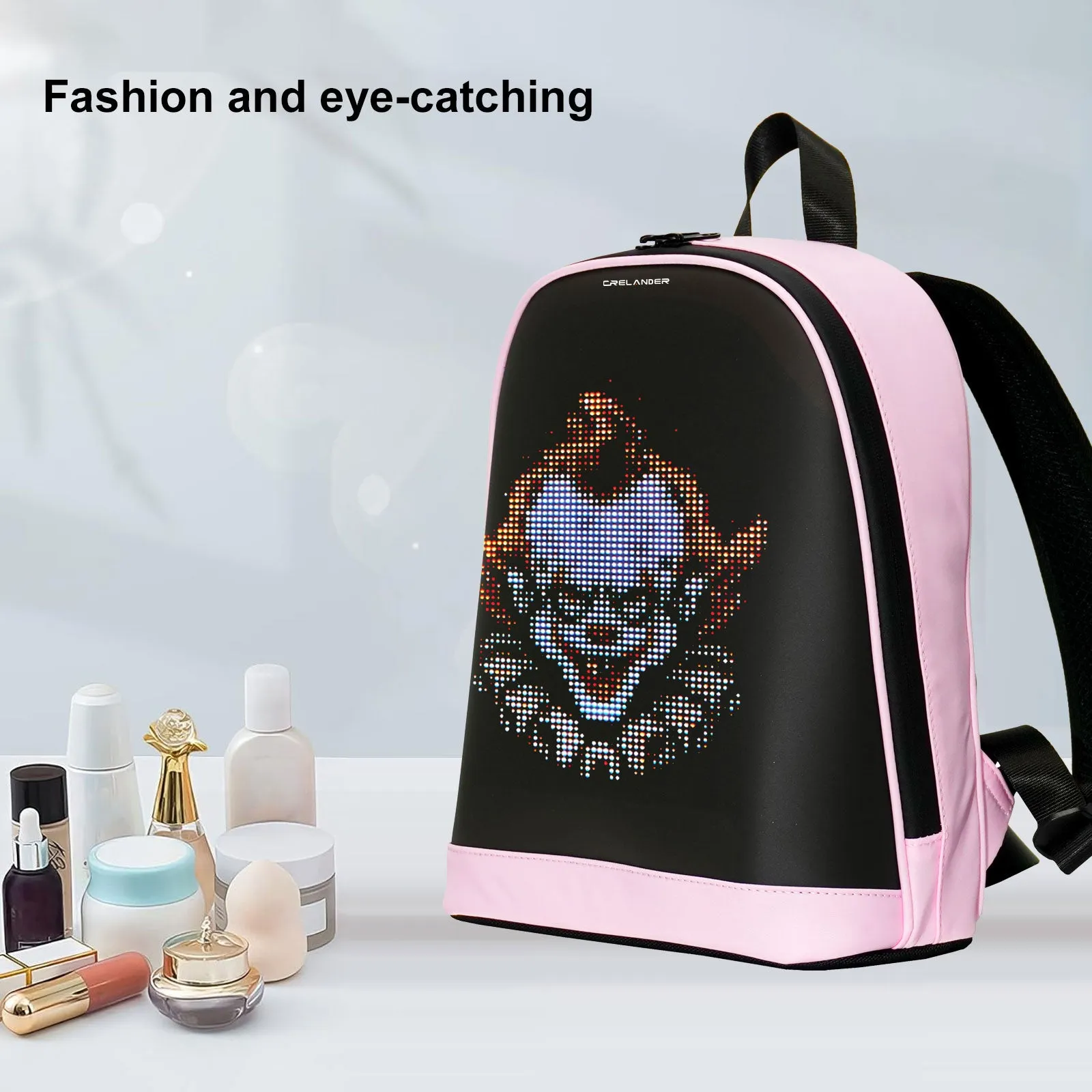 CRELANDER LED  Women's Backpacks girl child LED bag