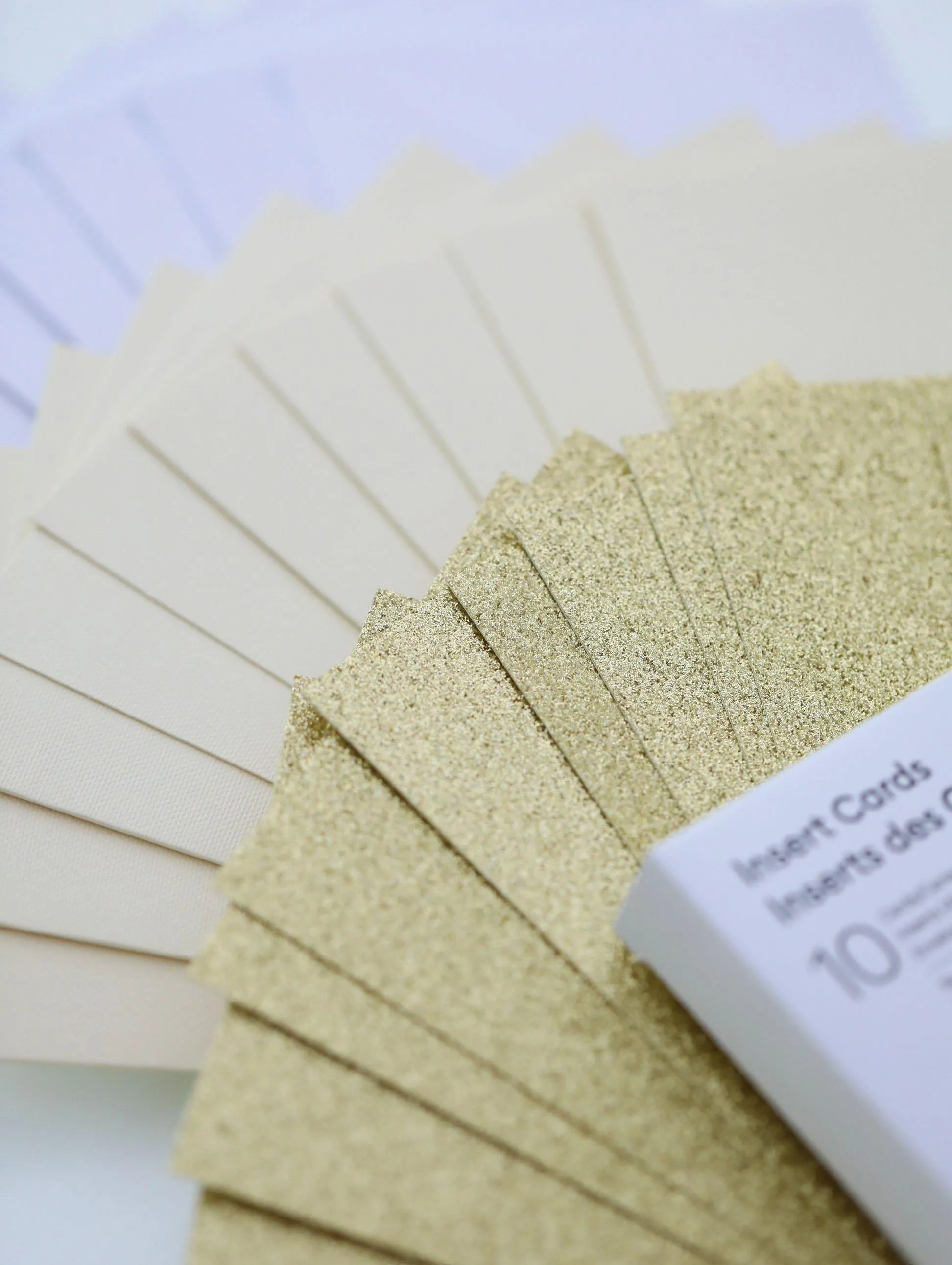 Cricut Joy Insert Cards [Cream/Gold Glitter]
