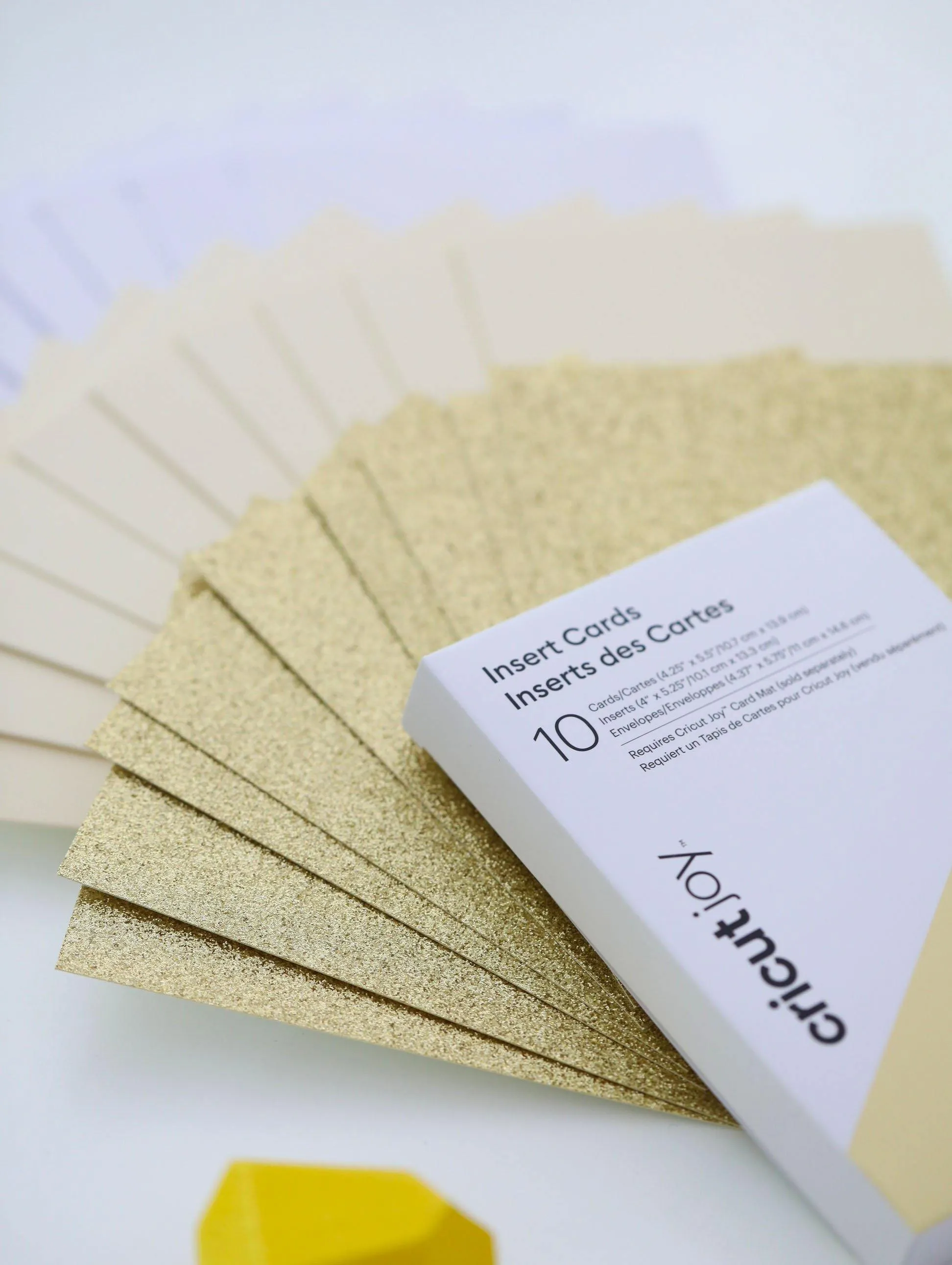Cricut Joy Insert Cards [Cream/Gold Glitter]