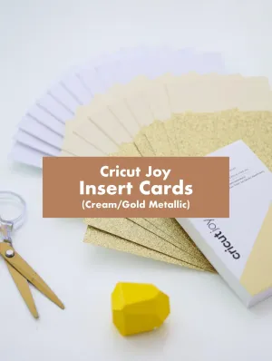 Cricut Joy Insert Cards [Cream/Gold Glitter]