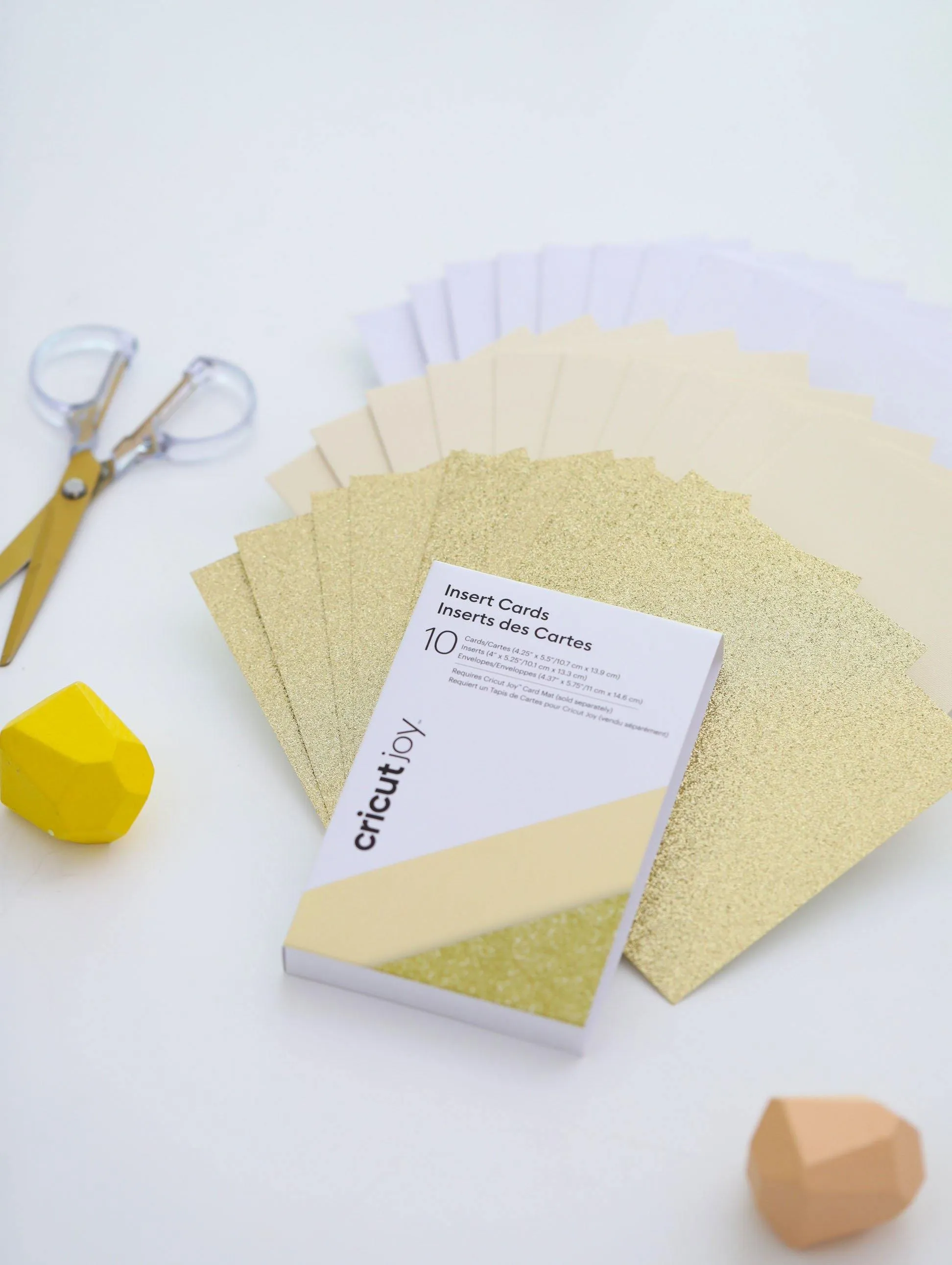 Cricut Joy Insert Cards [Cream/Gold Glitter]