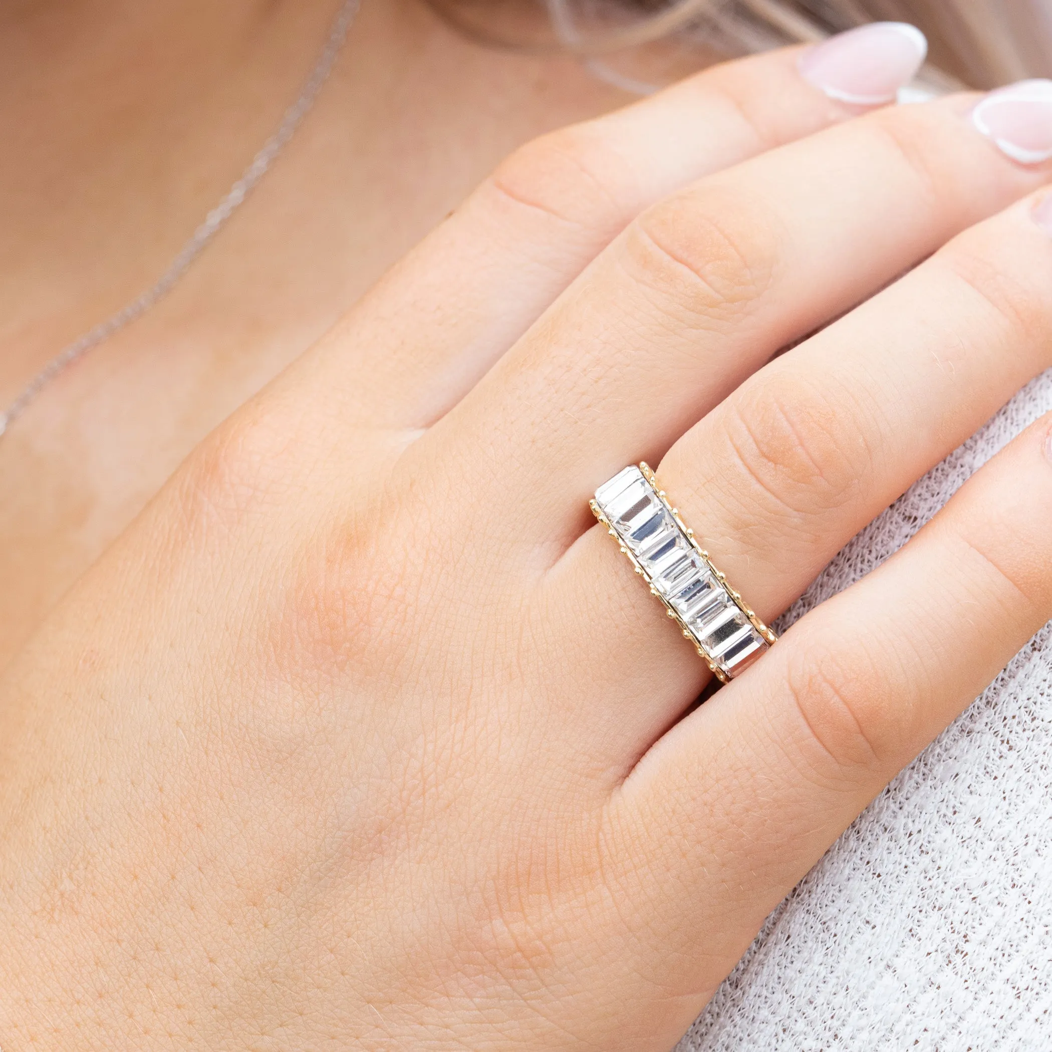 Crystal Halo Ring