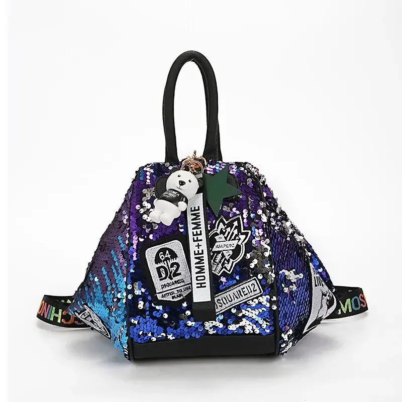 Cute Multifunction Sequins Backpack