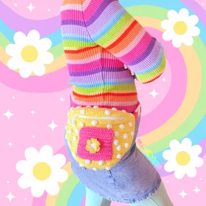 Daisy Polka Dot Bum Bag (Custom Colour)