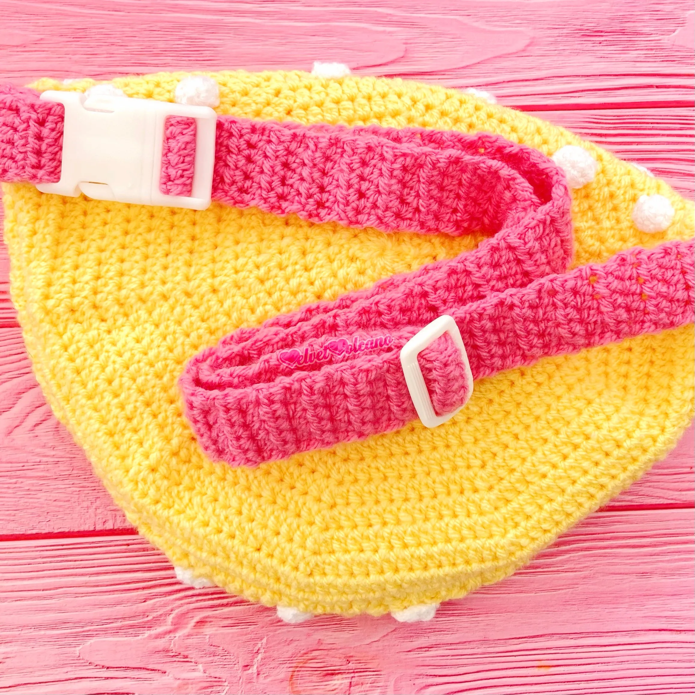 Daisy Polka Dot Bum Bag (Custom Colour)