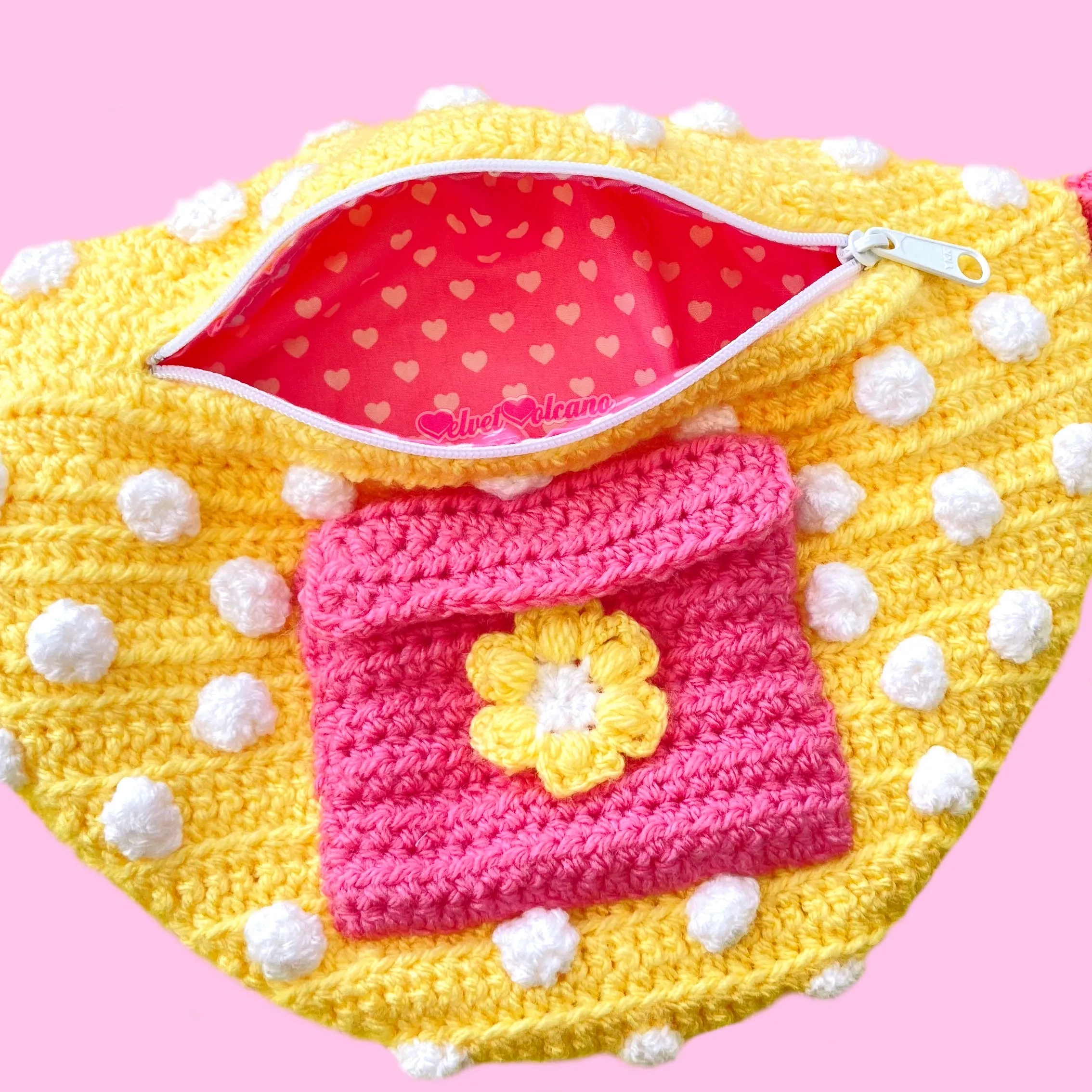 Daisy Polka Dot Bum Bag (Custom Colour)