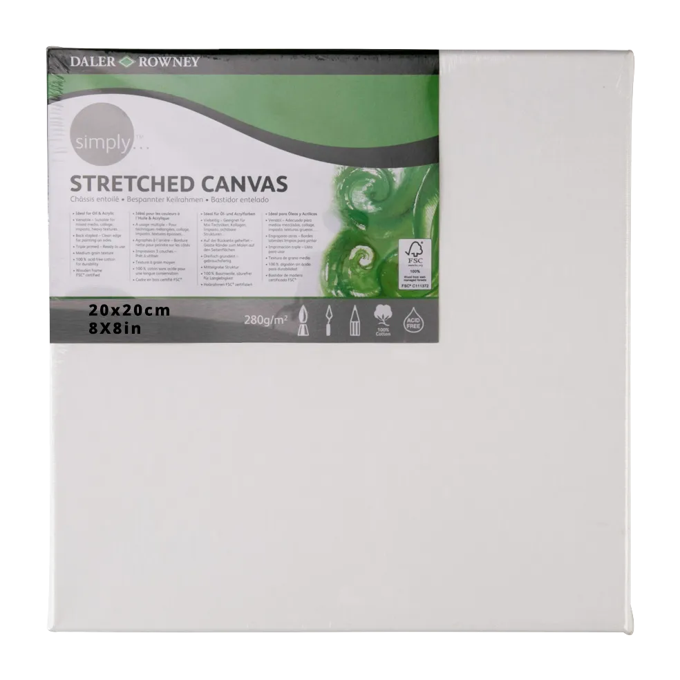 Daler Rowney Canvas Panel 20*20cm/8*8"