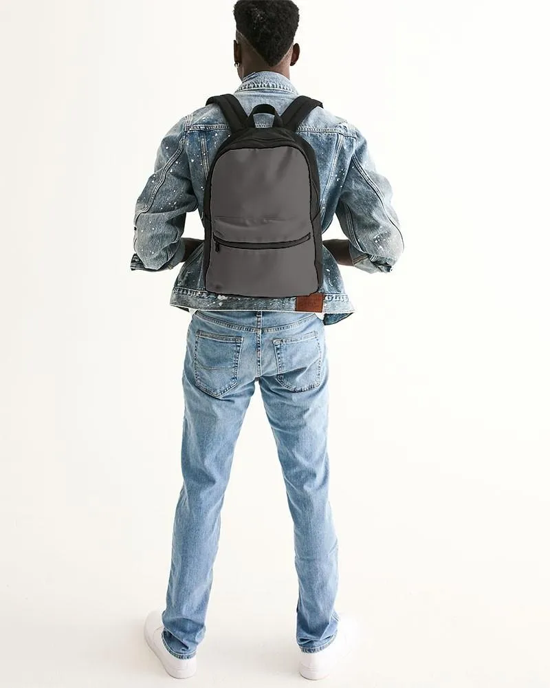Dark Brown Canvas Backpack | Dark Pale Brown | C30M30Y30K60