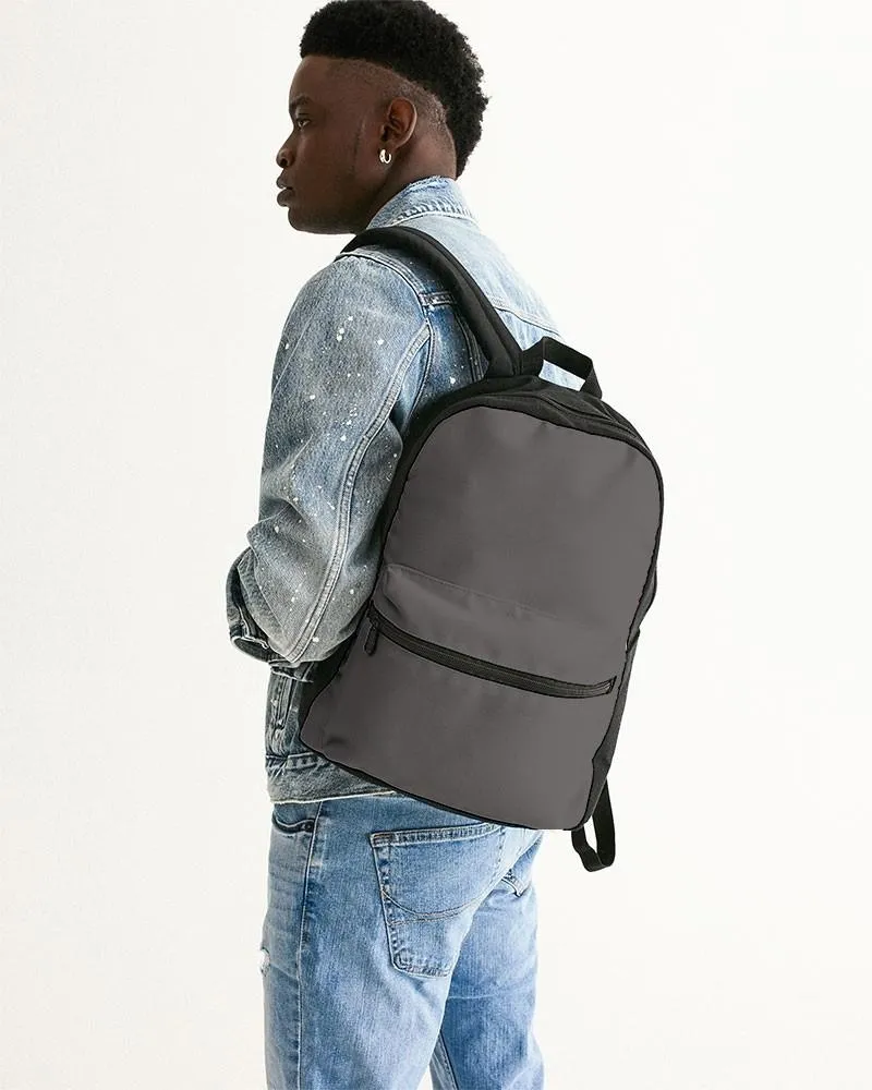 Dark Brown Canvas Backpack | Dark Pale Brown | C30M30Y30K60