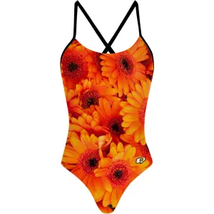Dazzling Daisy - Tieback One Piece Swimsuit