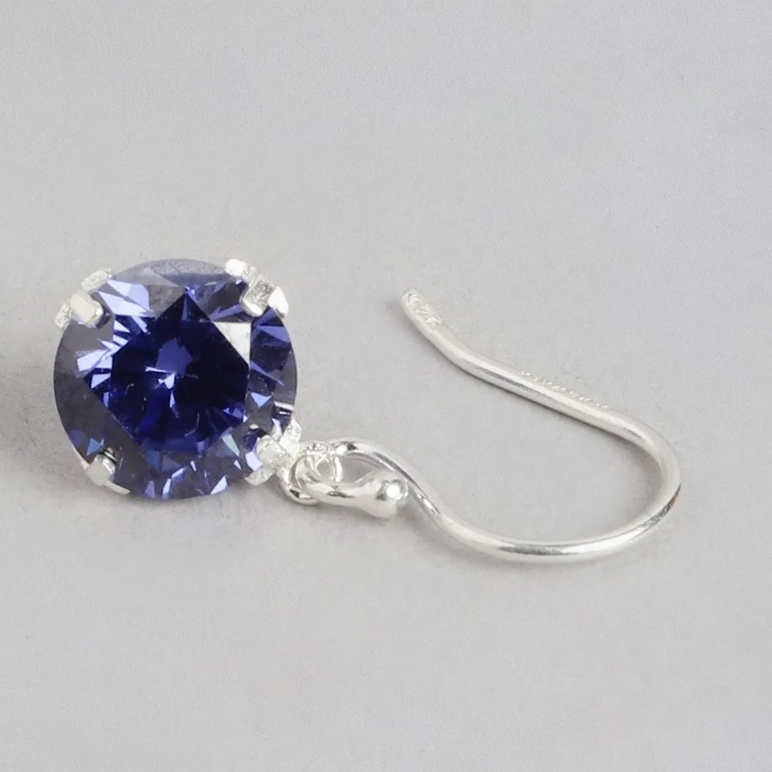 Dazzling Dangle Solitaire Sterling Silver Drop Earrings