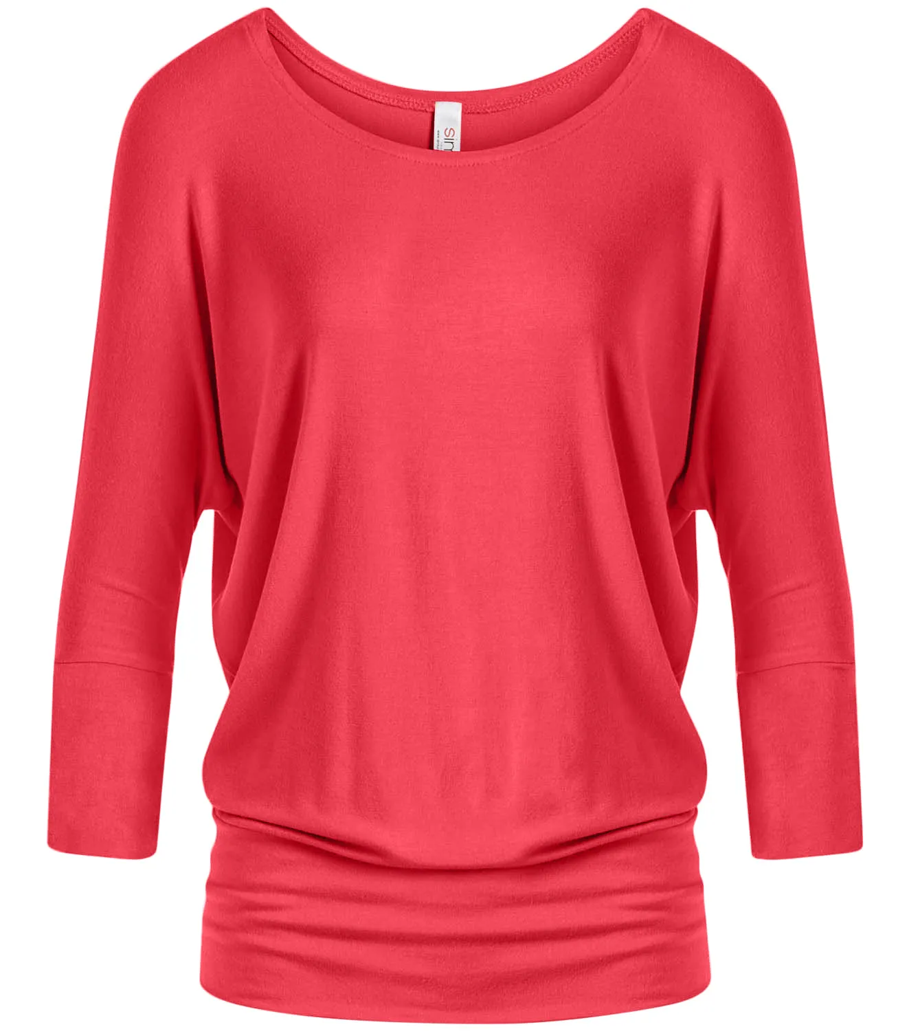 Dazzling Dolman Drape Sleeve Printed Top