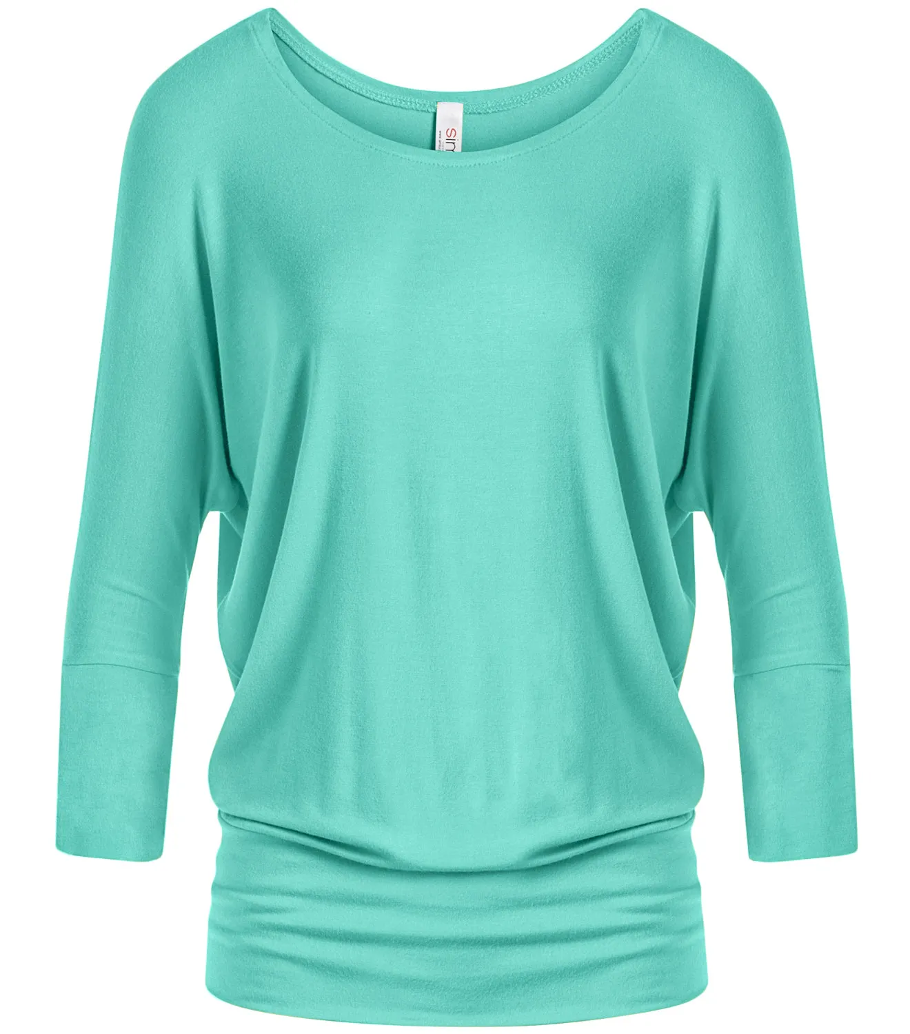 Dazzling Dolman Drape Sleeve Printed Top