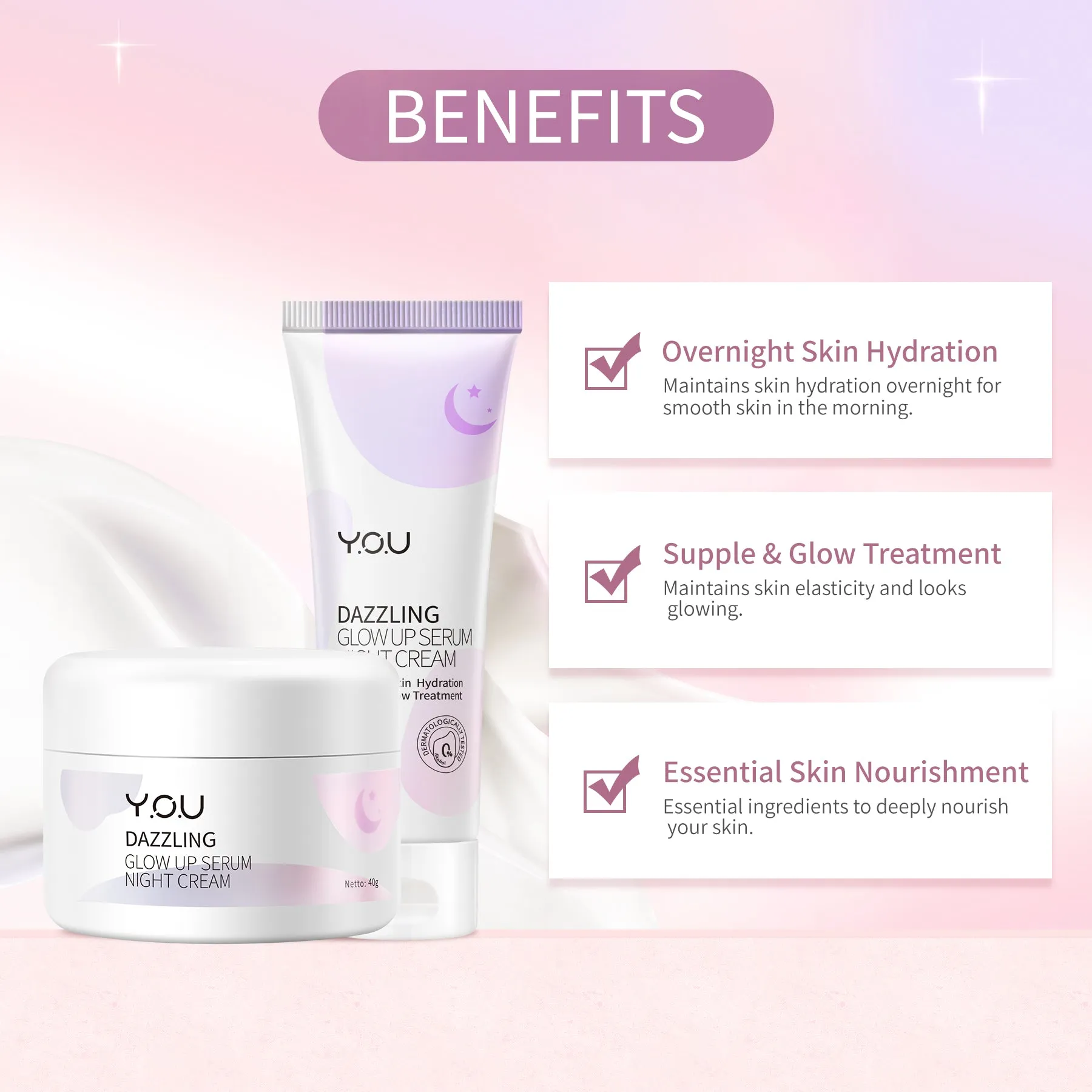 Dazzling Glow Up Serum Night Cream