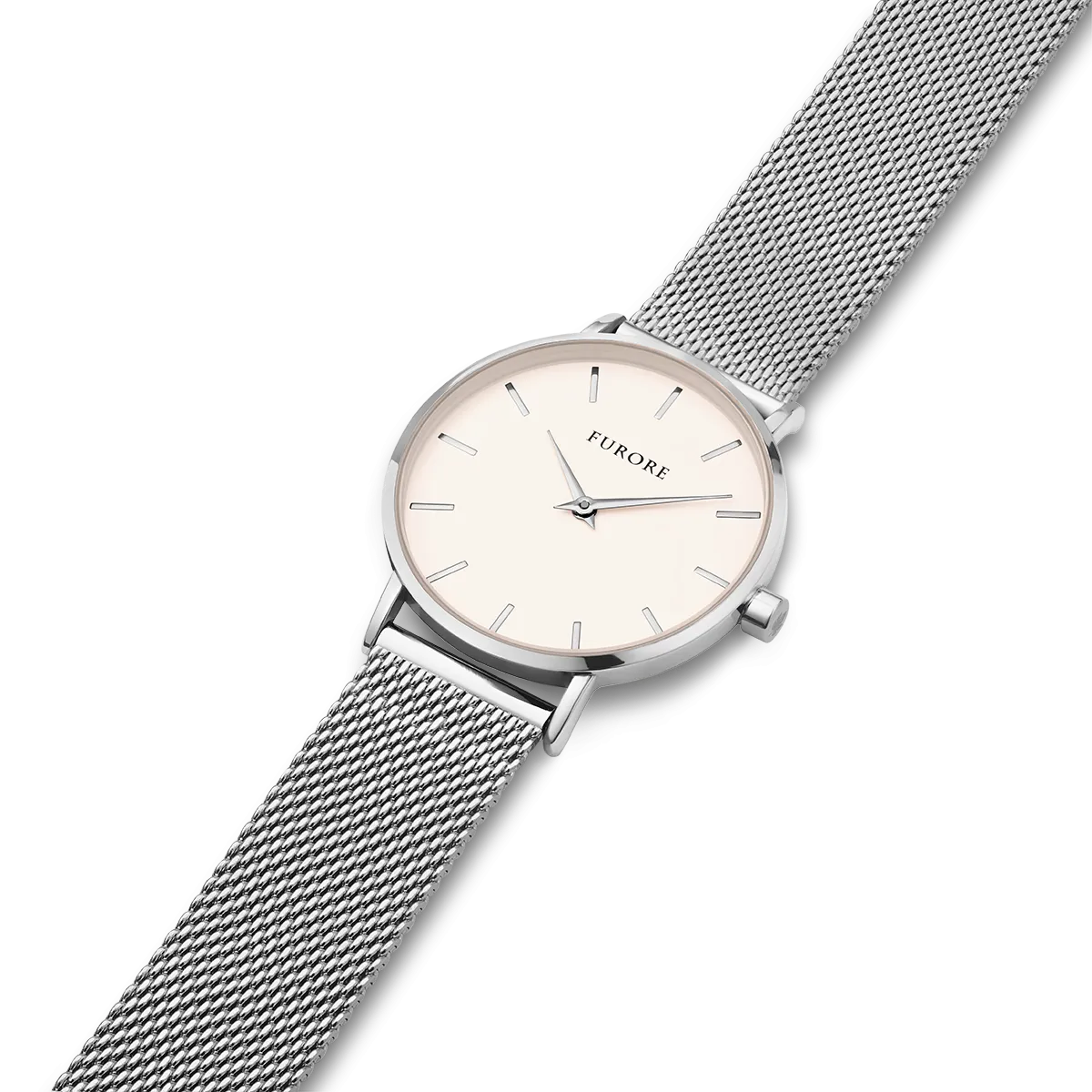 Dazzling Nature Watch Silver Colour