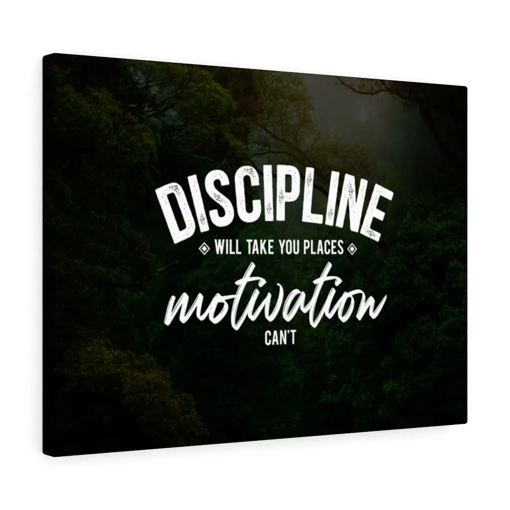 Discipline Canvas Wall Art