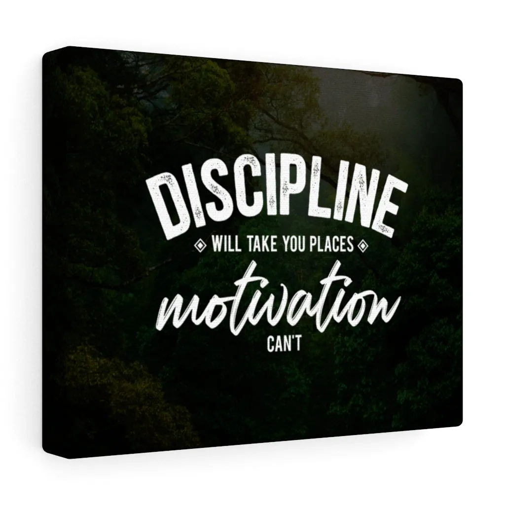 Discipline Canvas Wall Art