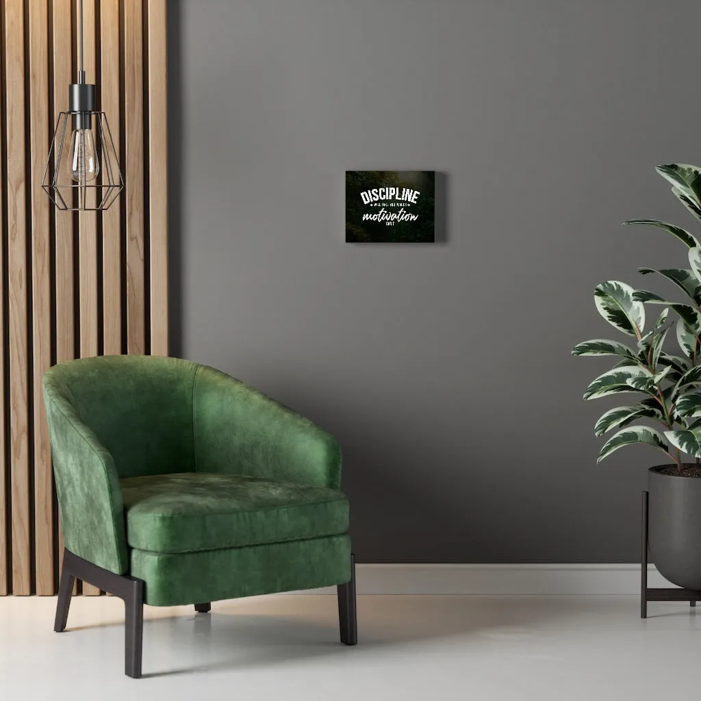 Discipline Canvas Wall Art