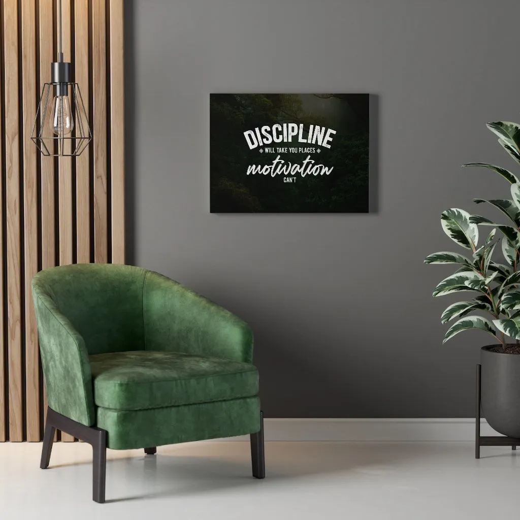 Discipline Canvas Wall Art