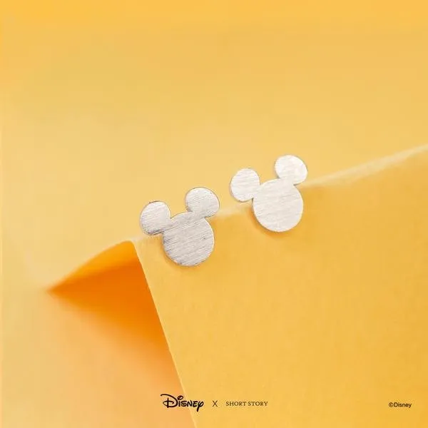DISNEY EARRINGS MICKEY MOUSE EARS SILVER