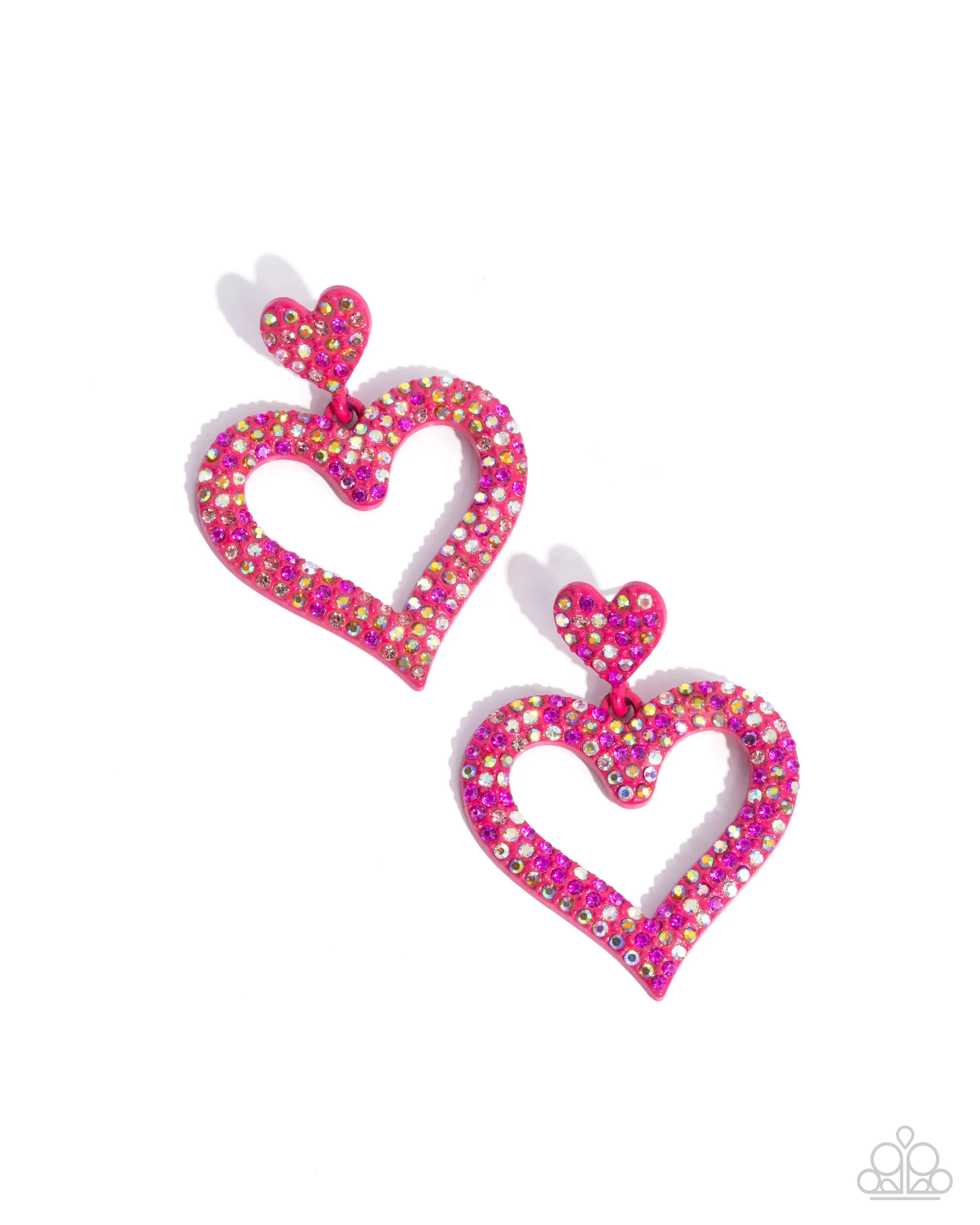 Earrings Dazzling Deed - Pink VDAY V217