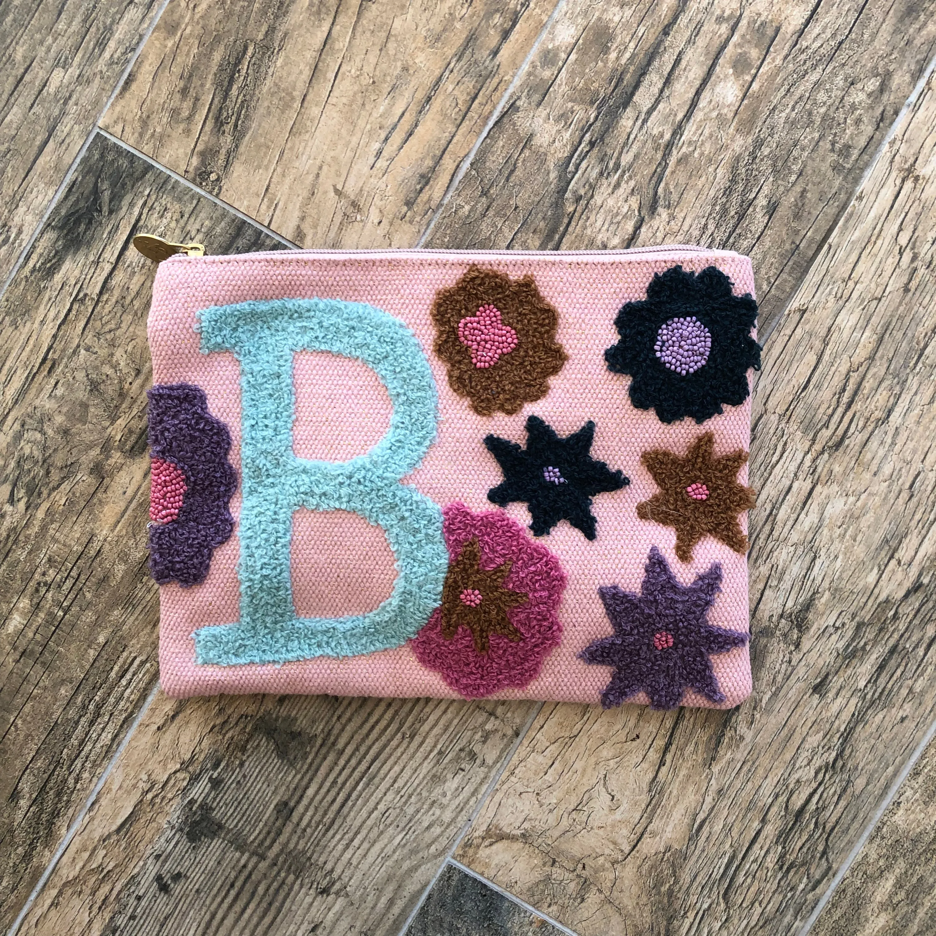 Embroidered Initial Crossbody