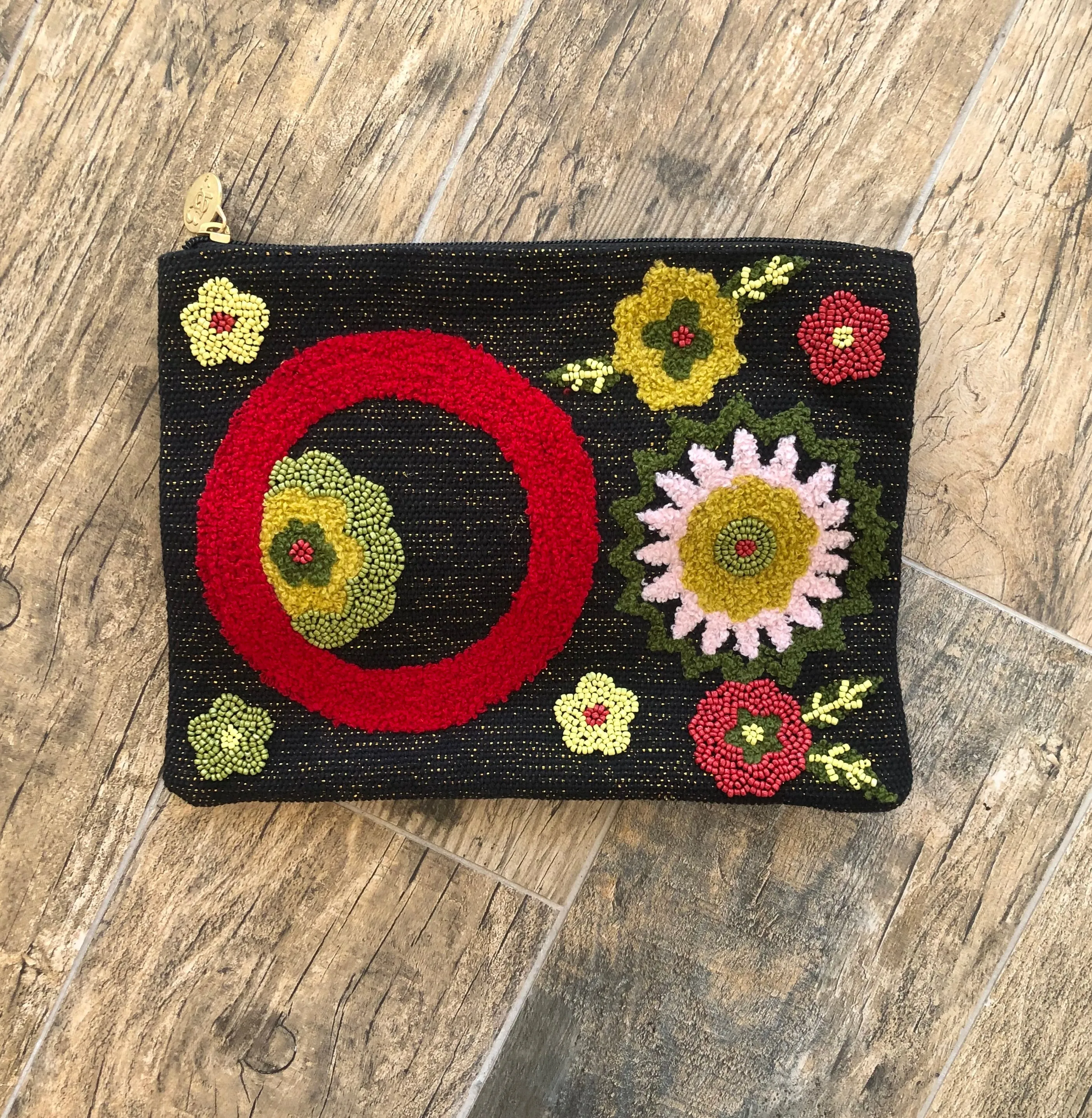 Embroidered Initial Crossbody