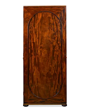 English Upright Cane Cabinet