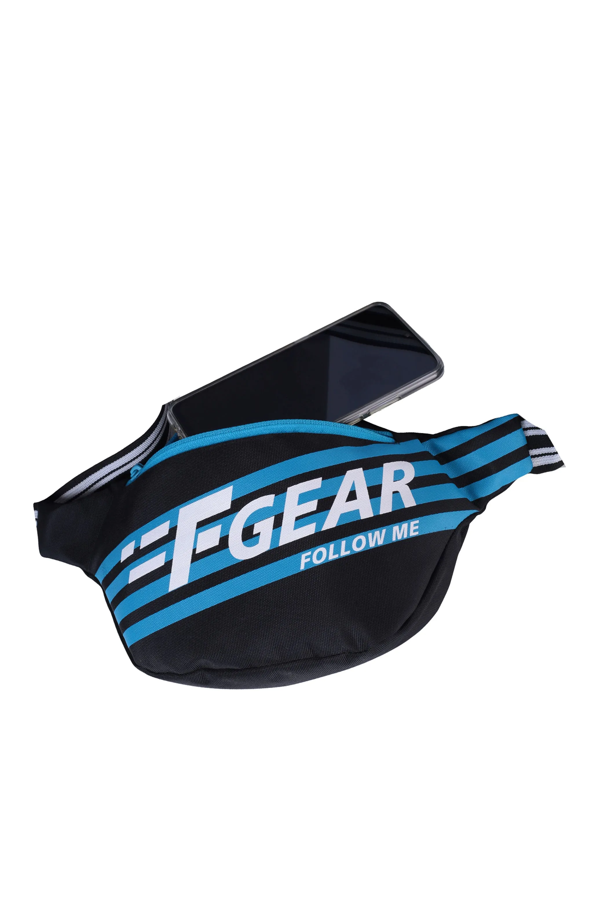 Enzo Black Blue Waist Pouch