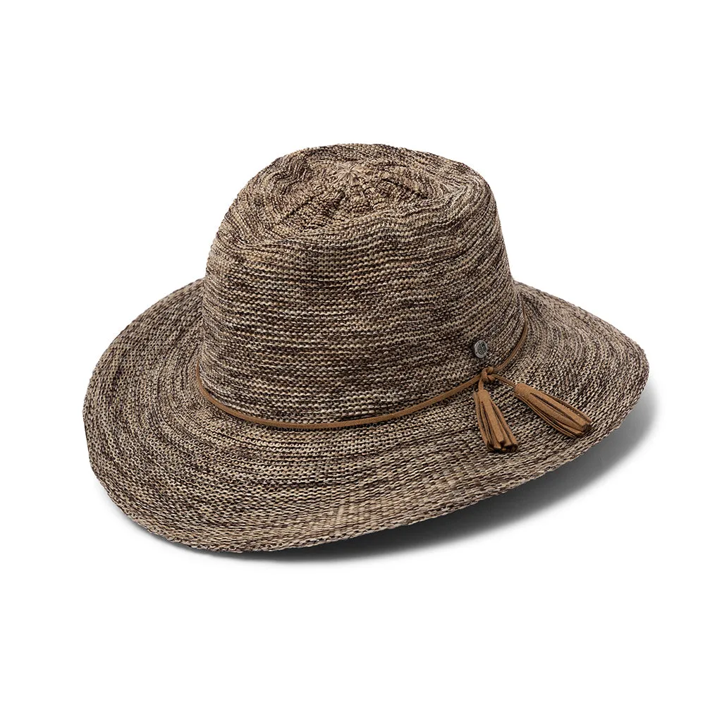 Evoke Caroline Fedora - Light Brown