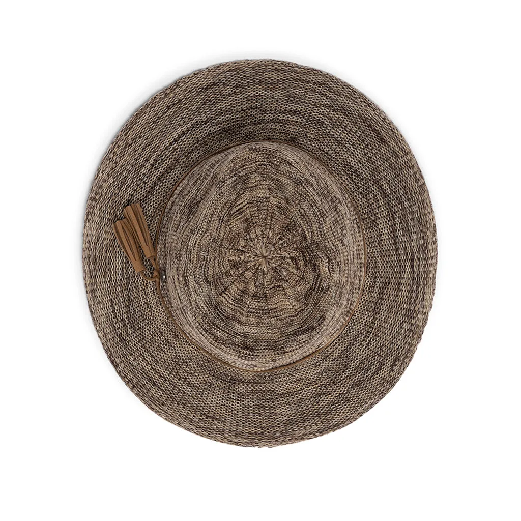 Evoke Caroline Fedora - Light Brown