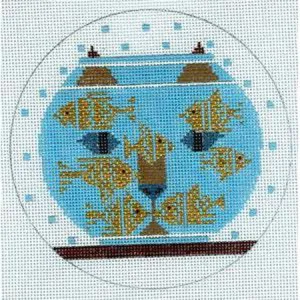 Fishful Thinking Round Canvas