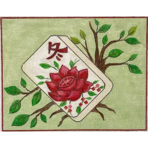 Floral Mah Jongg Canvas