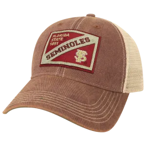 Florida State Seminoles OFA Burgundy Old Favorite Adjustable Trucker Hat
