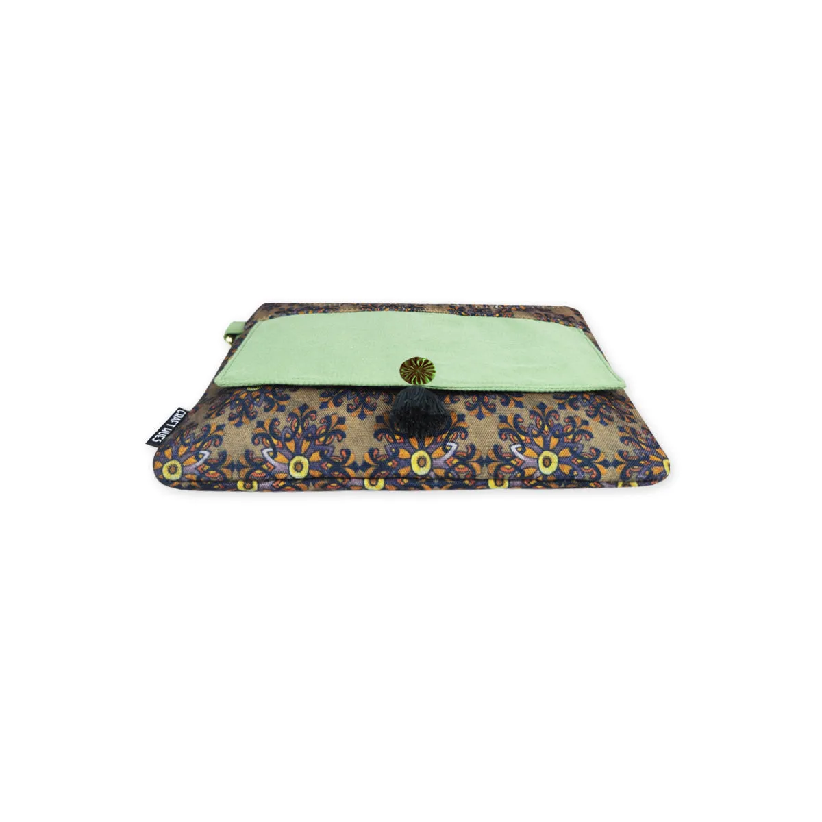 Front Flap Sling Bag- Green Knot