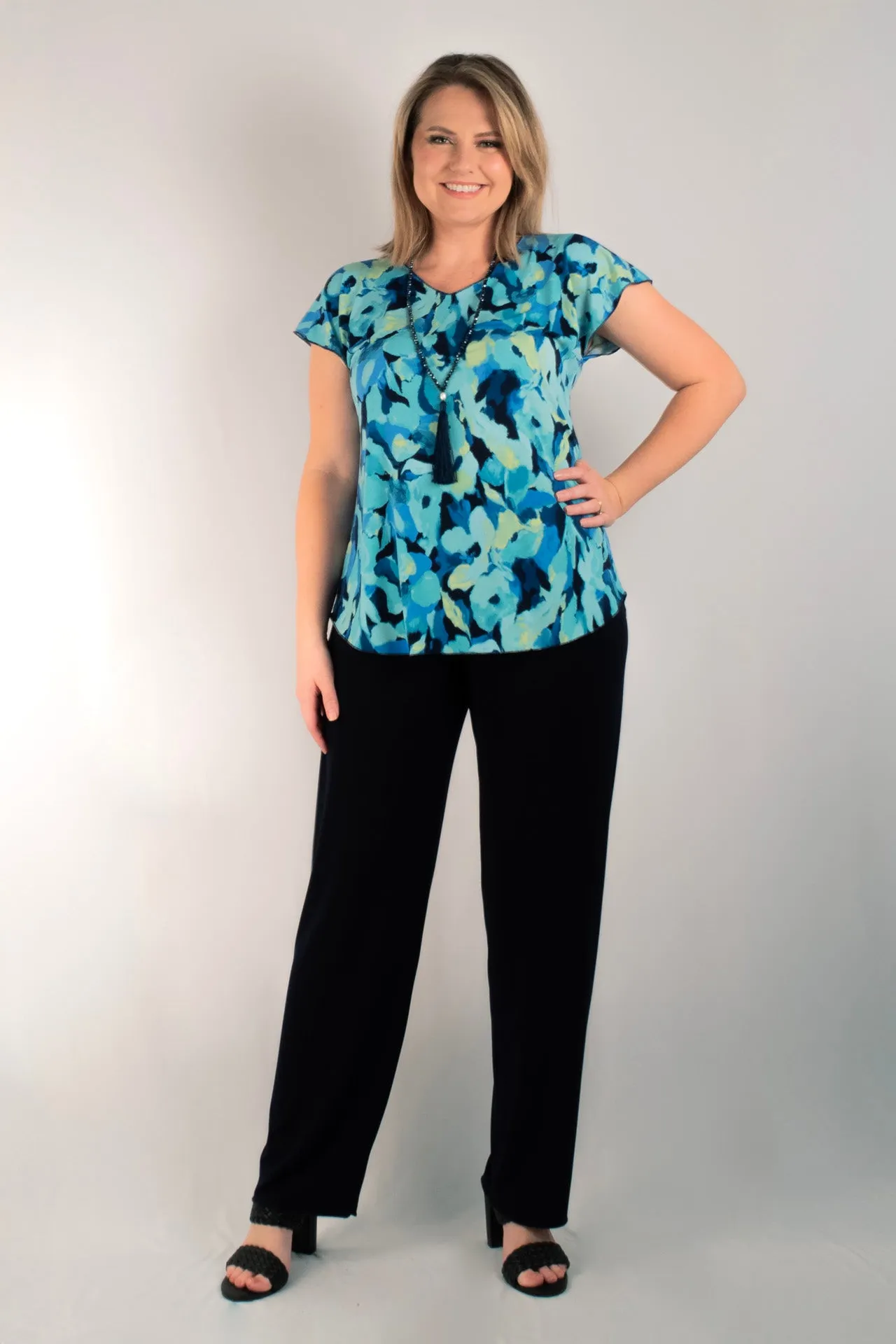 Gelato Print Short Sleeve Jersey Top