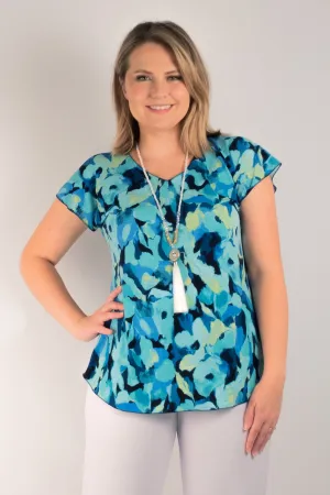 Gelato Print Short Sleeve Jersey Top