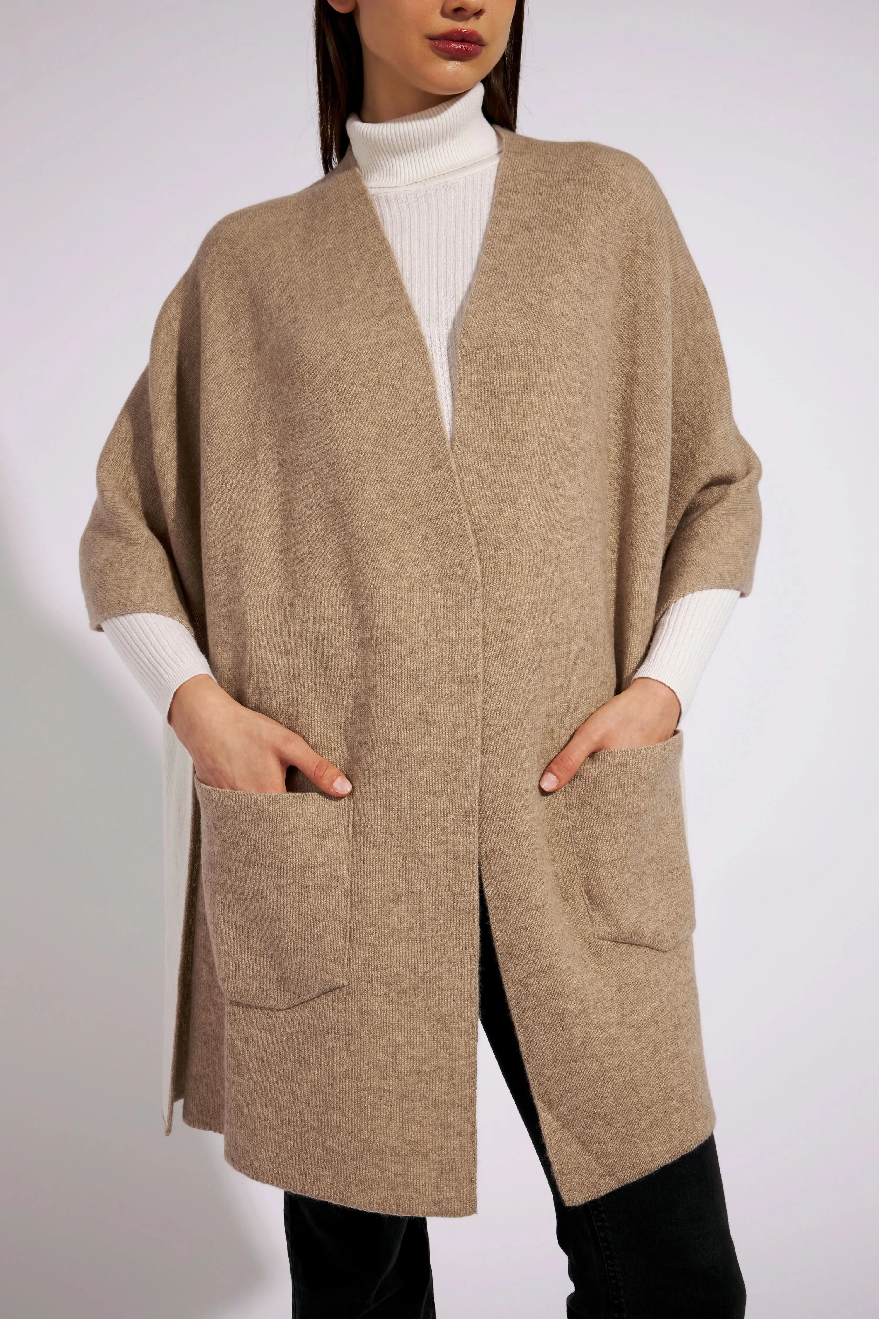 Giorgina Reversible Cashmere Duster - Italian Craftsmanship