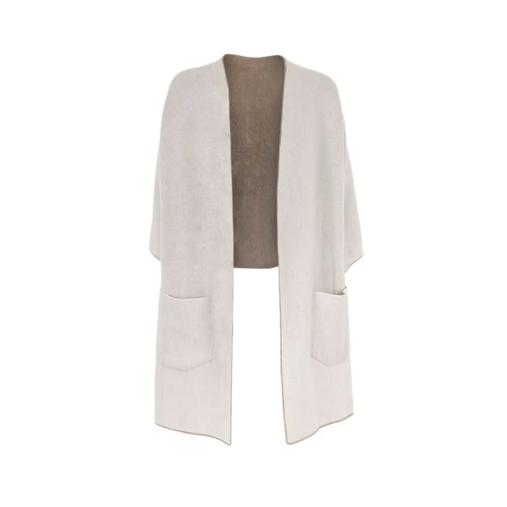 Giorgina Reversible Cashmere Duster - Italian Craftsmanship