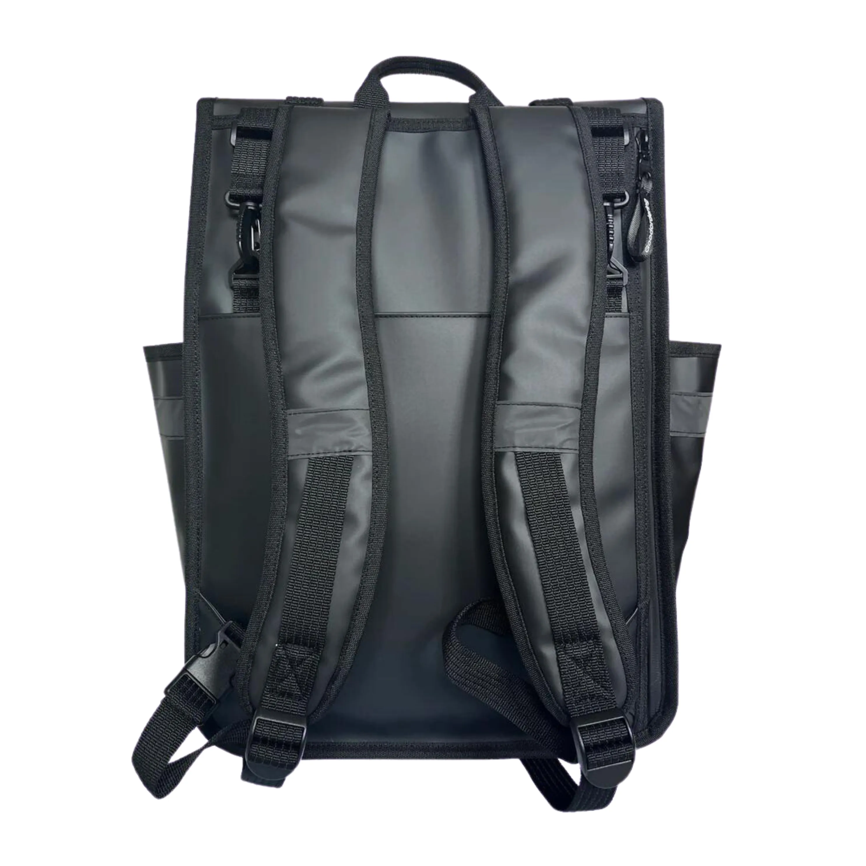 Goodordering Eco Monochrome Rolltop Backpack Pannier Black